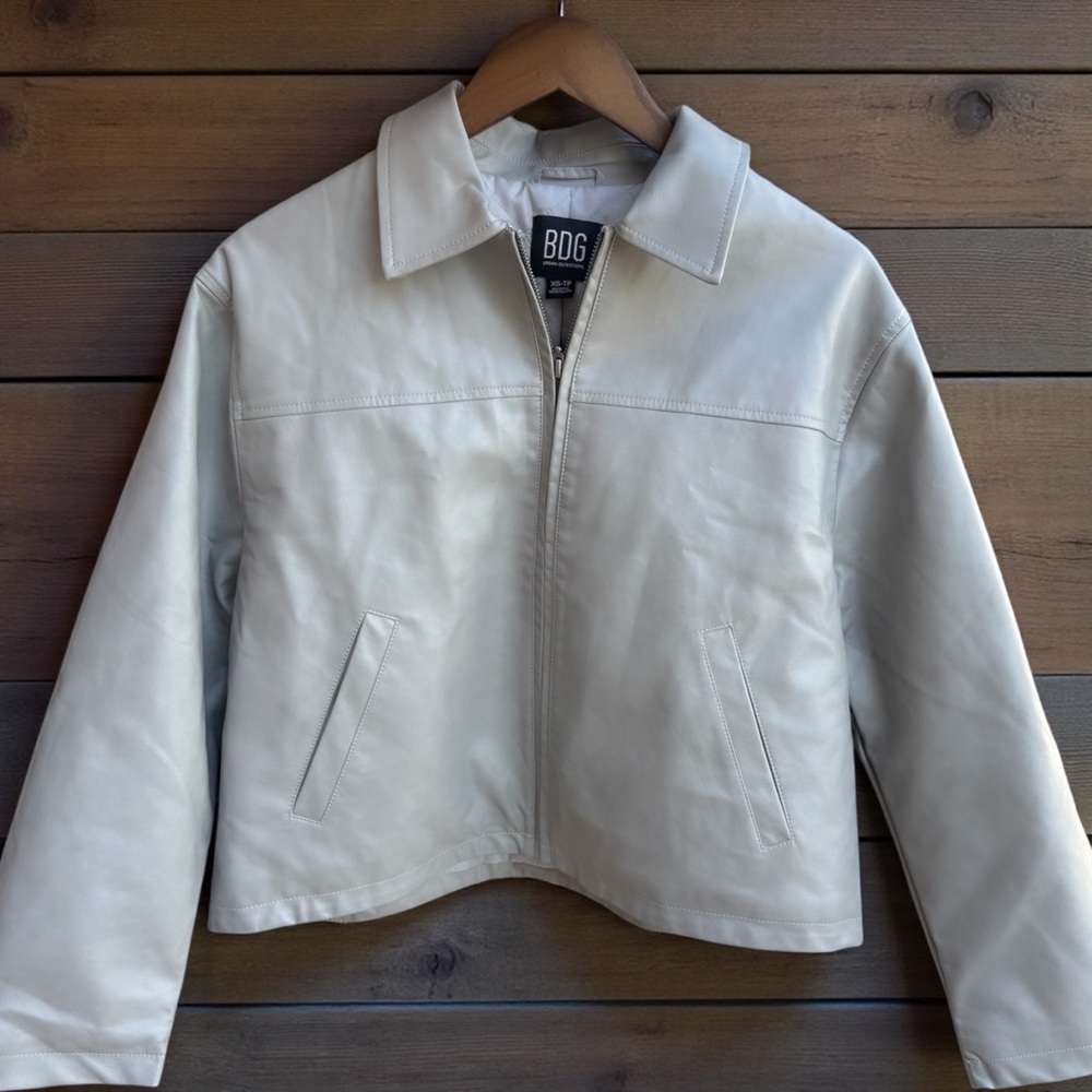 Urban Outfitters BDG Grey Faux Leather Jacket